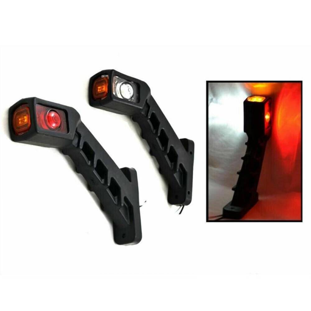 Lampa gabarit cu brat oblic 45°, 185mm, LED, 12-24V, alb-galben-rosu,TYJ 05-015 Lampa gabarit cu brat oblic 45°, 185mm, LED, 12-24V, alb-galben-rosu,TYJ 05-015