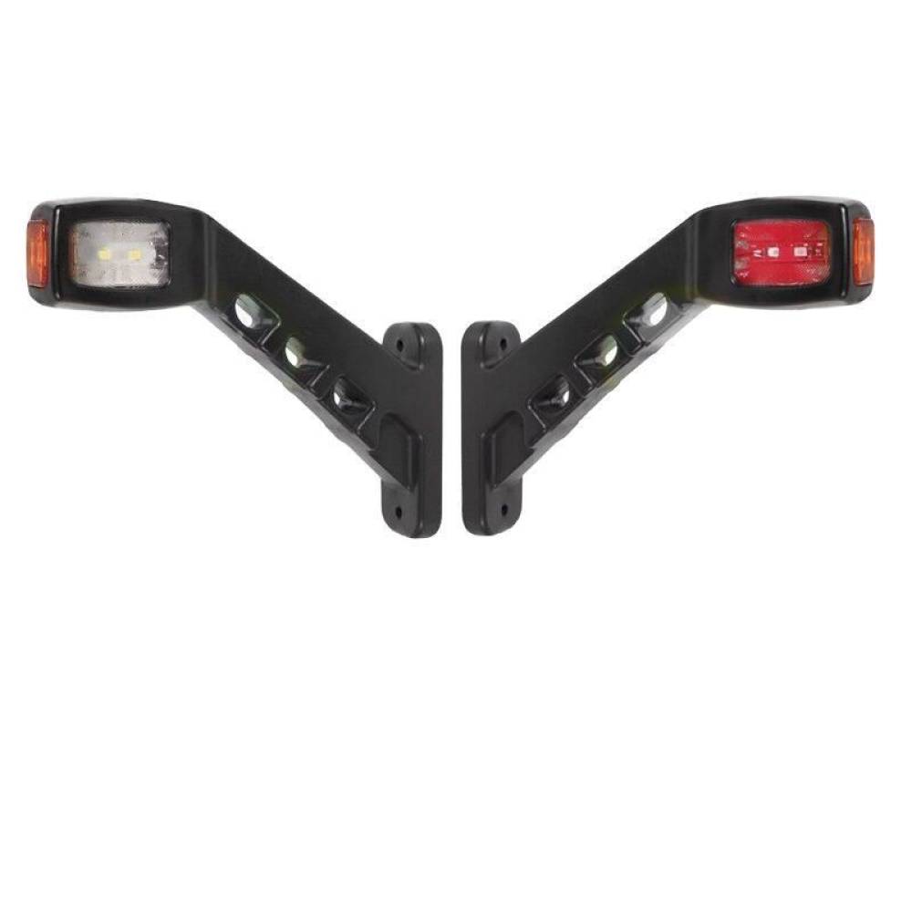Lampa gabarit cu brat oblic 45°, 185mm, LED, 12-24V, alb-galben-rosu,TYJ 05-015 Lampa gabarit cu brat oblic 45°, 185mm, LED, 12-24V, alb-galben-rosu,TYJ 05-015