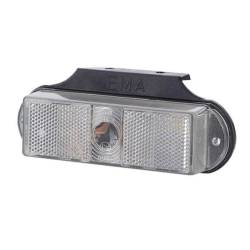 Lampa gabarit 140x40, bec, alba, cu suport, 12-24V, LOP245 Horpol