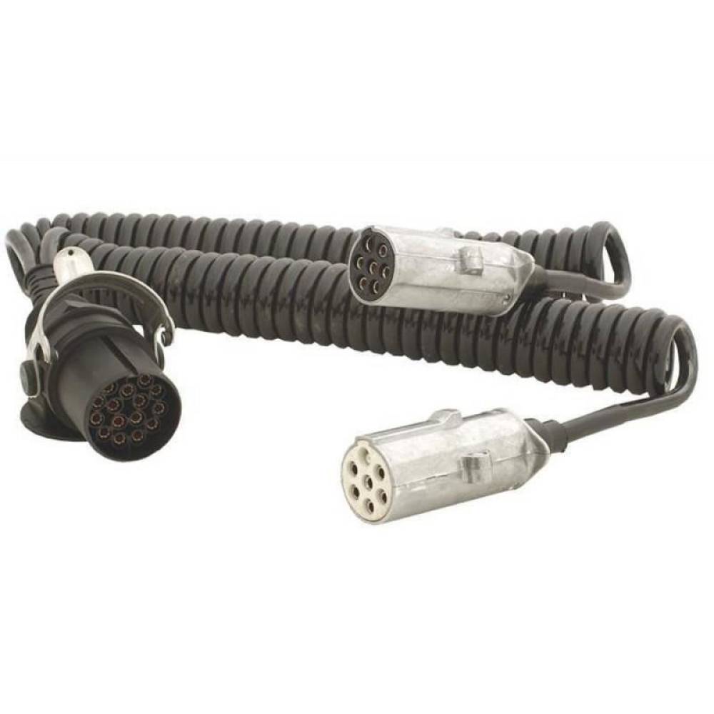 Cablu curent camion 24V, 4m, tip Y, cu adaptor de la 15pini la 7 pini N/S,  PSAM4s Hybs