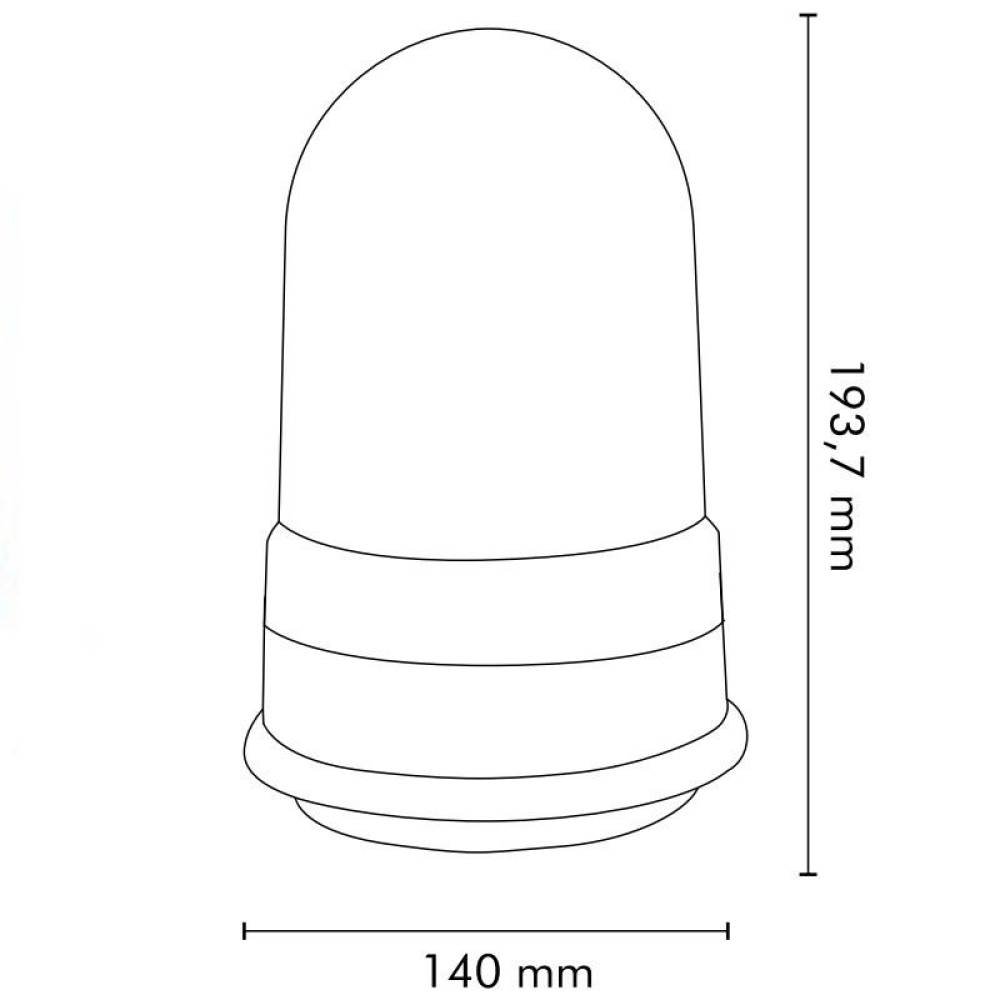 Girofar 12/24V, h193, prindere cu magnet si ventuza, bec H1, L2280-C TruckLed Girofar 12/24V, h193, prindere cu magnet si ventuza, bec H1, L2280-C TruckLed