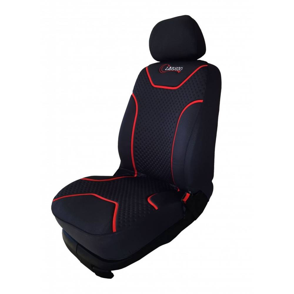 Set huse auto pentru 1 scaun cu tetiera, negru, Classic 68612 CarCo Set huse auto pentru 1 scaun cu tetiera, negru, Classic 68612 CarCo