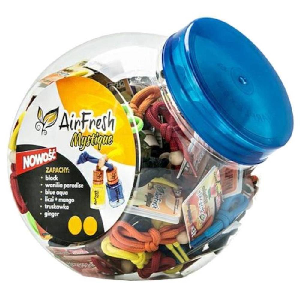 Odorizant sticluta cu snur, 6 arome, 42 bucati/ Borcan Mystique 42490 CarCo