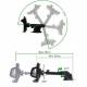 Suport telefon cu ventuza, picior telescopic, KURT 42860 CarCo