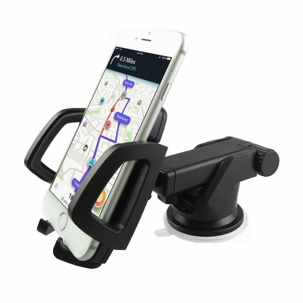 Suport telefon cu ventuza, picior telescopic, KURT 42860 CarCo