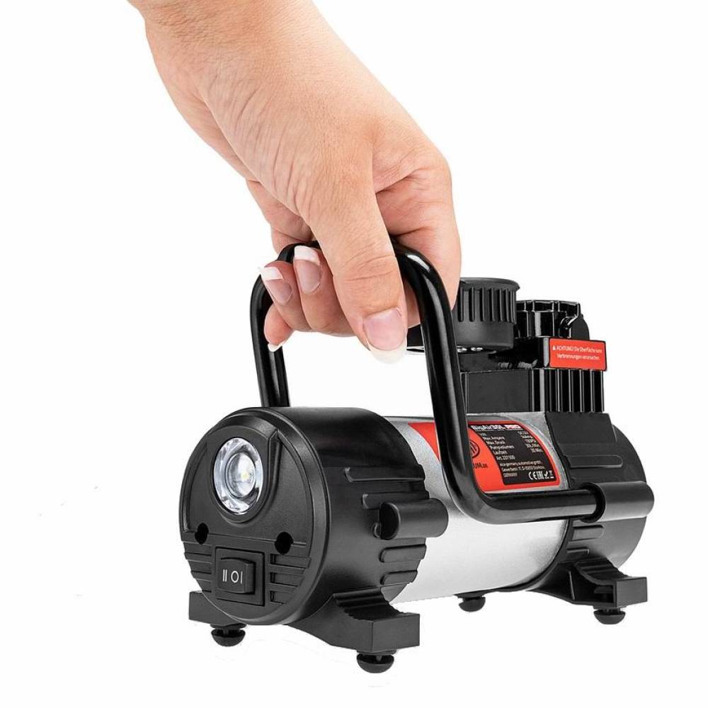 Compresor aer 12V, 9bar Bigair 30L, cu lanterna 237.50 Heyner Compresor aer 12V, 9bar Bigair 30L, cu lanterna 237.50 Heyner