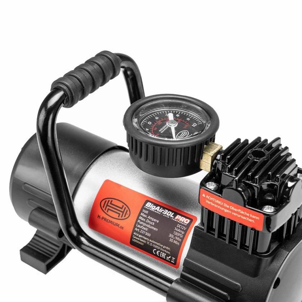 Compresor aer 12V, 9bar Bigair 30L, cu lanterna 237.50 Heyner Compresor aer 12V, 9bar Bigair 30L, cu lanterna 237.50 Heyner