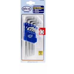 Set chei imbus TorxH T10H T50H stea 9 bucati 446.10 Alca 