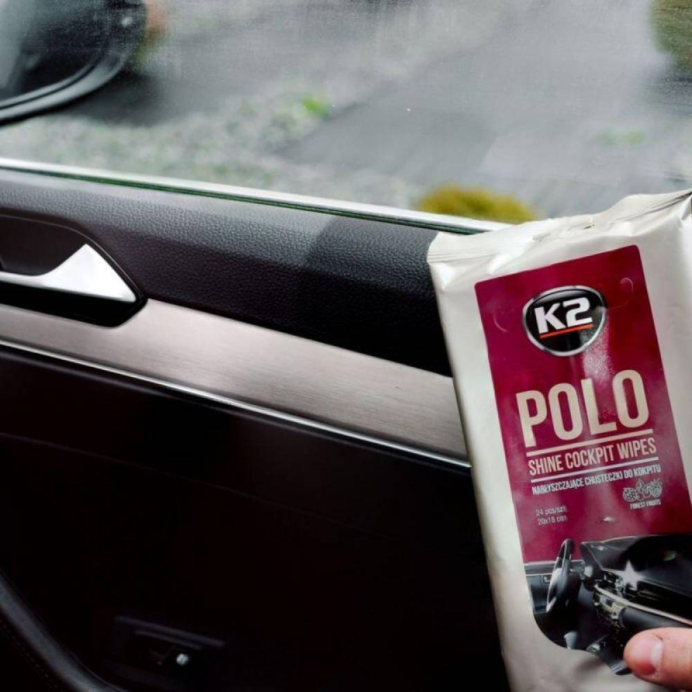 Servetele umede pentru bord, fructe de padure, Polo Shine Cockpit Wipes, K420 K2