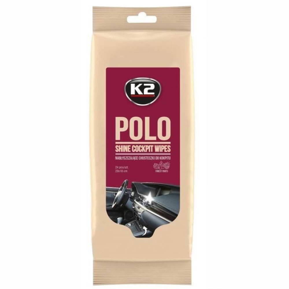 Servetele umede pentru bord, fructe de padure, Polo Shine Cockpit Wipes, K420 K2