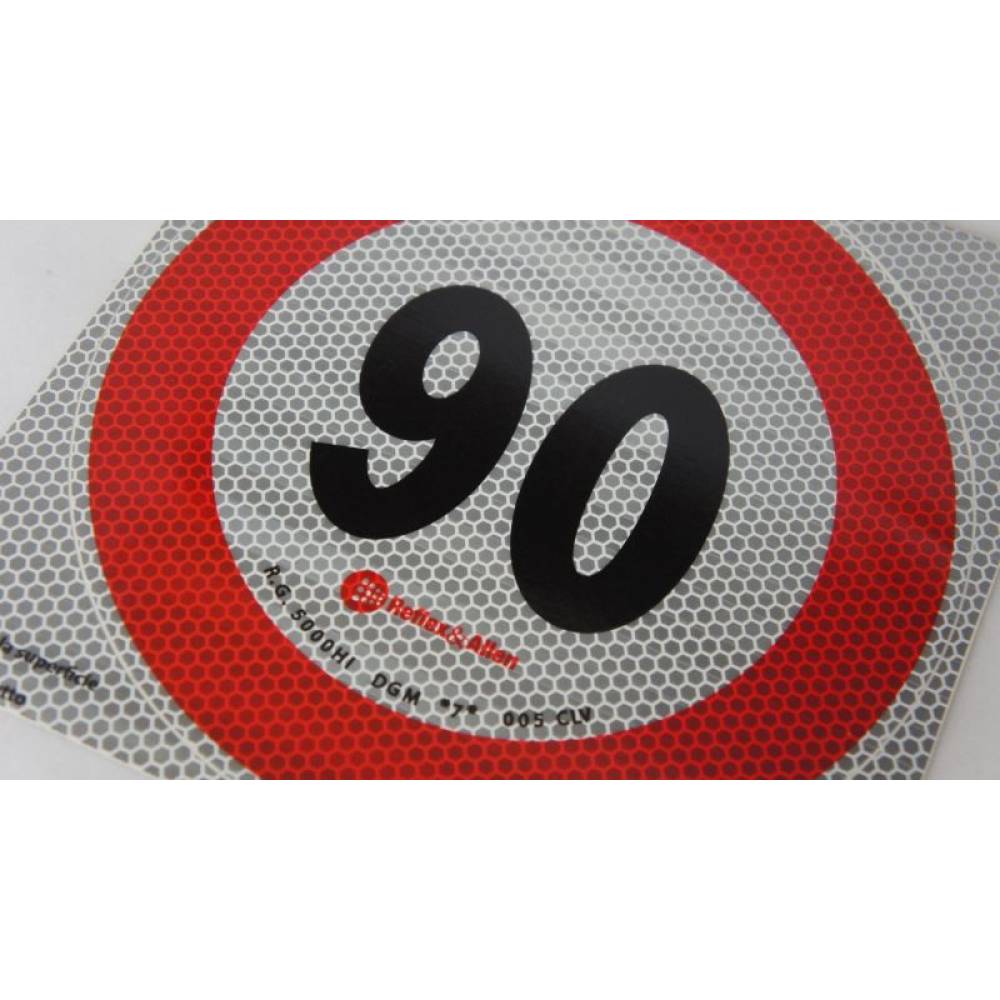 Autocolant reflectorizant fi 20cm limita viteza 70km/h, premium, 5070M Reflex