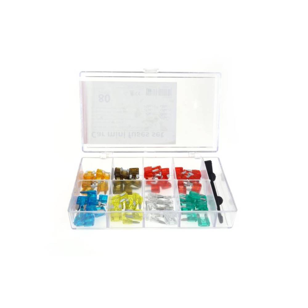 Set 80 sigurante plate MINI, cu extractor Amio 02225