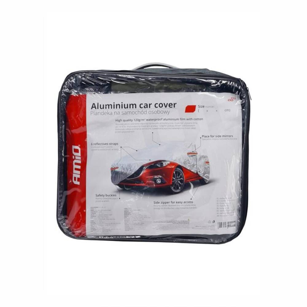 Prelata auto exterioara marimea L, vatuita cu bumbac, cu fermoar, 01111 Amio