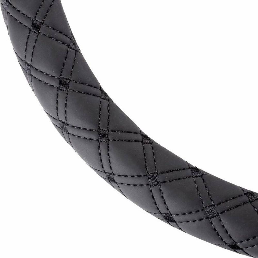 Husa volan 37-39cm, imitatie piele, cusatura neagra, 02814 Amio Husa volan 37-39cm, imitatie piele, cusatura neagra, 02814 Amio