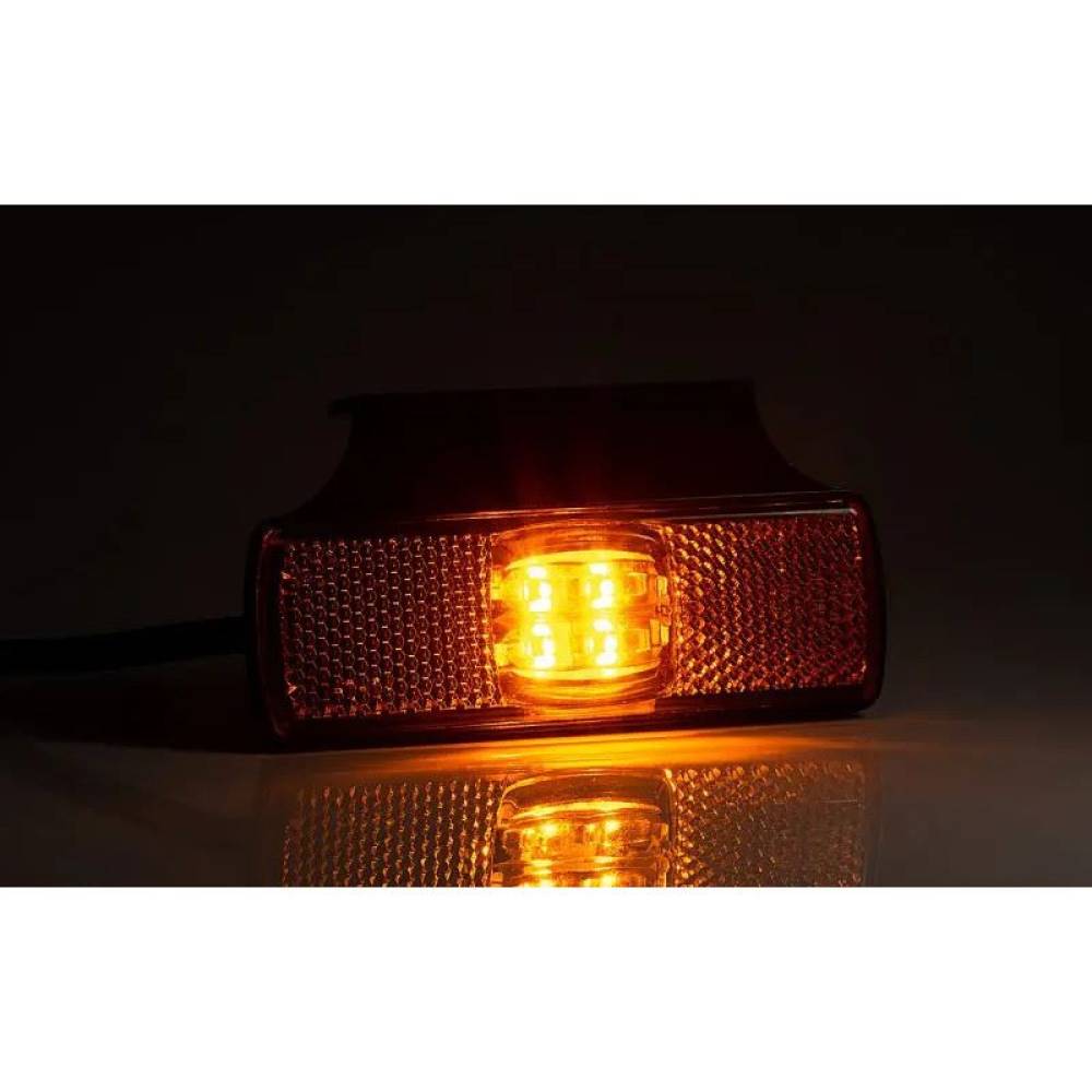 Lampa gabarit 100x32, LED, galbena, cu suport lateral, 12-36V, FT-017/z+k, Fristom