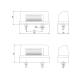 Lampa numar cu inaltator, 83x50, FT-022-1 Fristom Lampa numar cu inaltator, 83x50, FT-022-1 Fristom