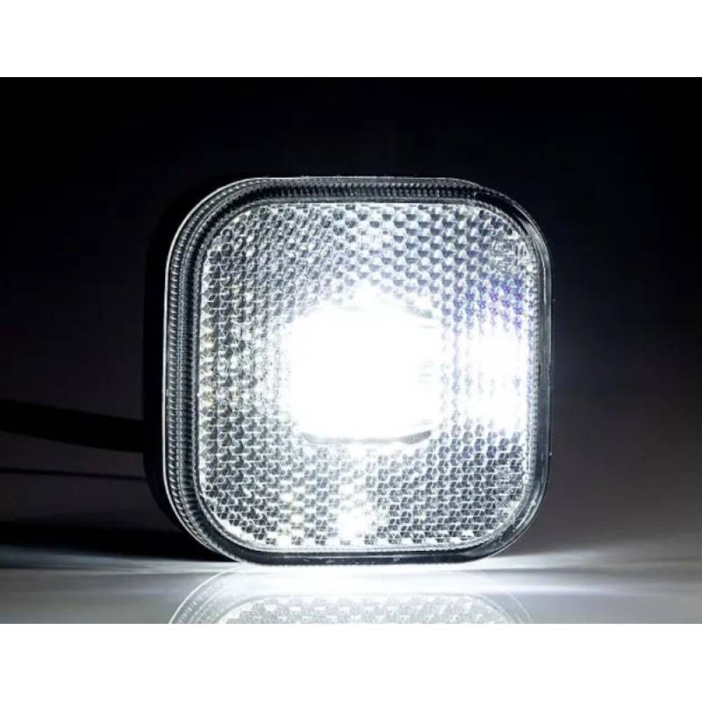Lampa gabarit 62x62, LED, alba, 12-36V, FT-027-B Fristom