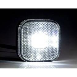 Lampa gabarit 62x62, LED, alba, 12-36V, FT-027-B Fristom Lampa gabarit 62x62, LED, alba, 12-36V, FT-027-B Fristom