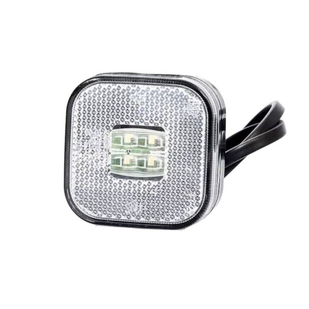 Lampa gabarit 62x62, LED, alba, 12-36V, FT-027-B Fristom