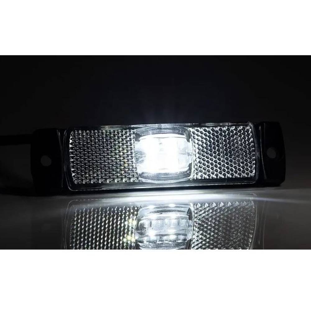 Lampa gabarit 100x32, LED, alba, cu suport urechi, 12-36V, FT-017-B Fristom