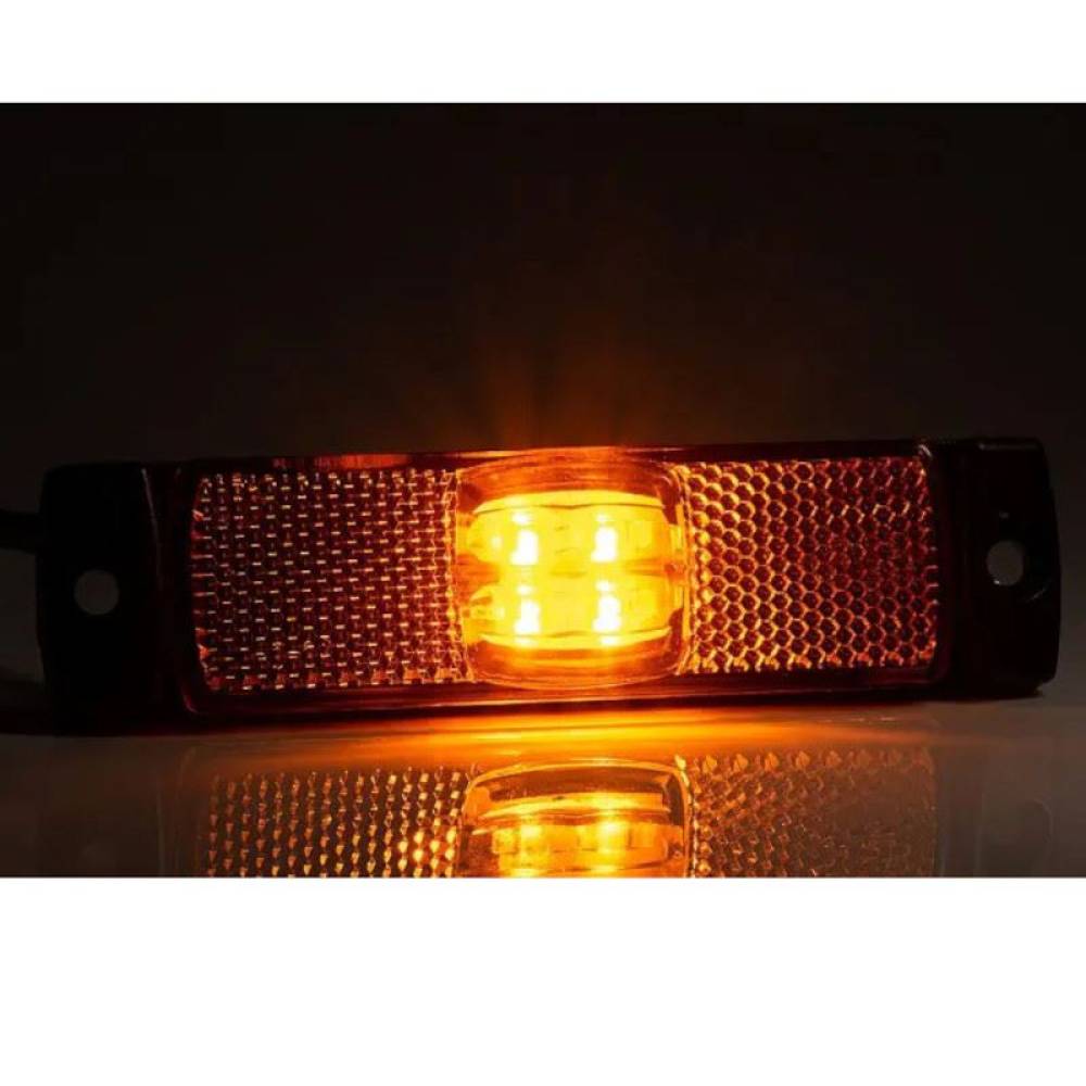 Lampa gabarit 100x32, LED, galbena, cu suport urechi, 12-36V, FT-017-Z  Fristom