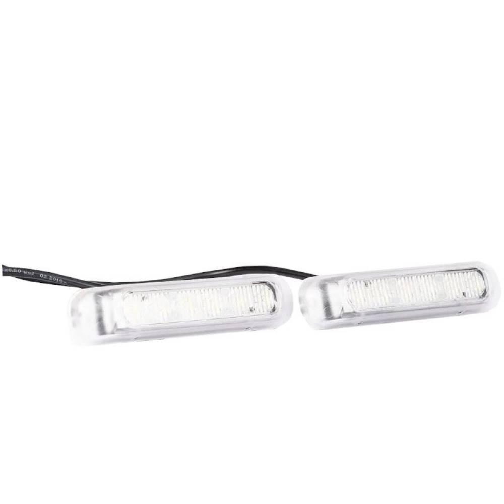 Set 2 proiectoare zi, 9-36V, DRL, 6 LED-uri, 13,2x2.8cm, FT-300 Fristom