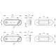 Lampa gabarit 78x22, LED, alba, 12-30V, FT-015/B Fristom 