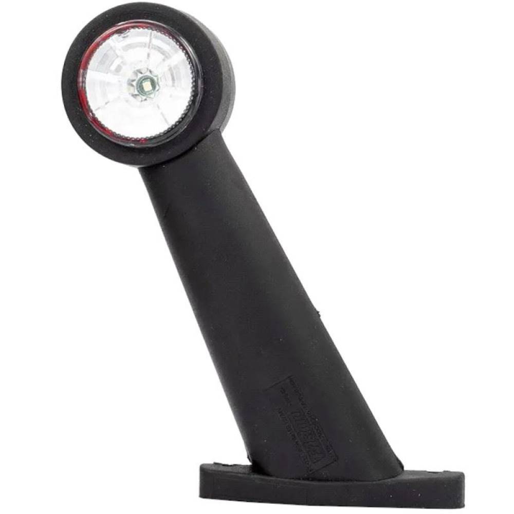 Lampa gabarit cu brat 195mm, oblic 45°, LED, alb-rosie, 12-36V, FT-009-E Fristom Lampa gabarit cu brat 195mm, oblic 45°, LED, alb-rosie, 12-36V, FT-009-E Fristom