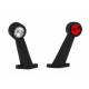 Lampa gabarit cu brat 195mm, oblic 45°, LED, alb-rosie, 12-36V, FT-009-E Fristom Lampa gabarit cu brat 195mm, oblic 45°, LED, alb-rosie, 12-36V, FT-009-E Fristom