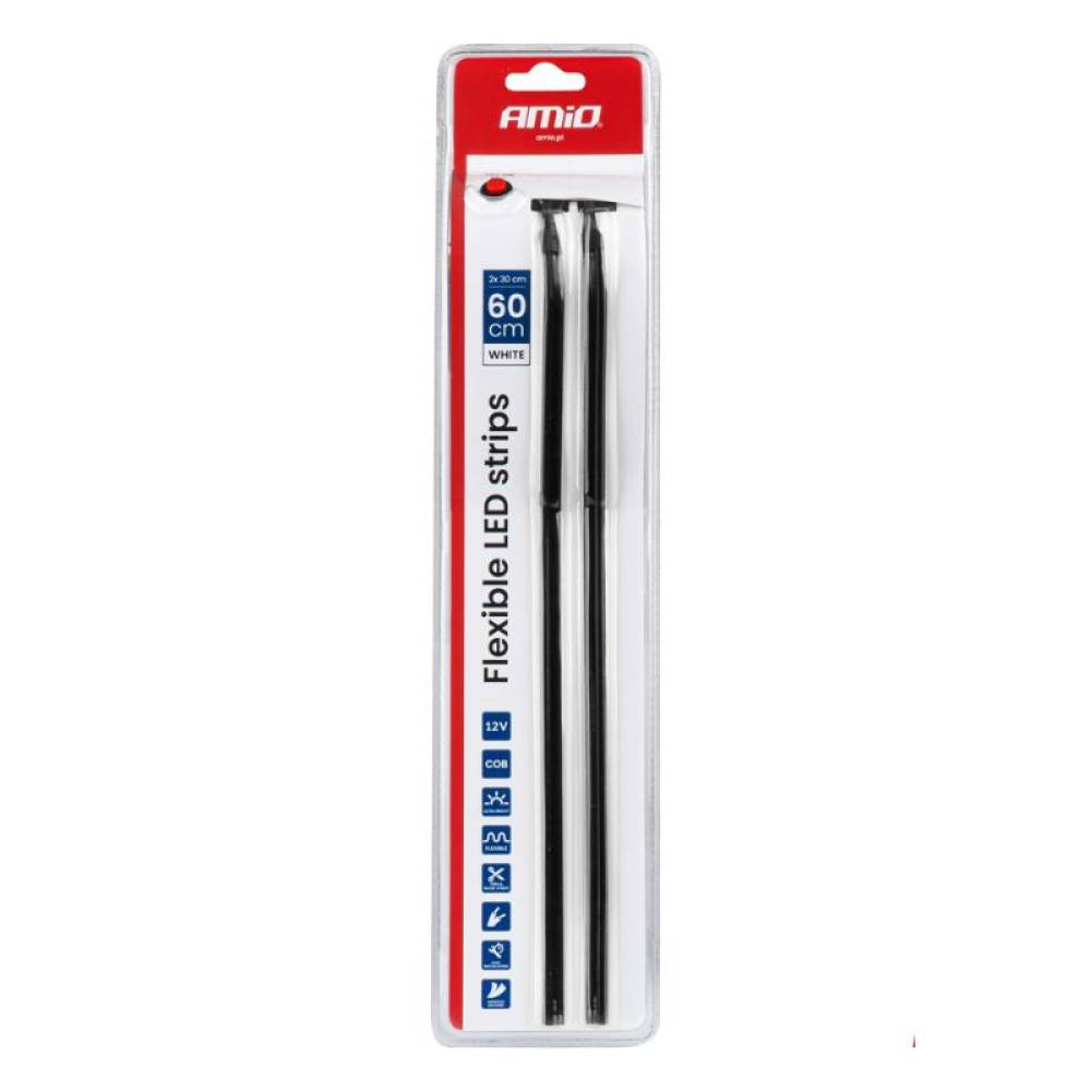 Banda Led Flexibila, cob, alb, 2x30cm, 12V, Amio04575 Banda Led Flexibila, cob, alb, 2x30cm, 12V, Amio04575