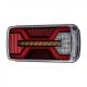 Lampa stop 220x100, 5 functii, LED Neon, 10-30V, cu ceata si catadioptru reflectorizant, mufa 5 pini, stanga-dreapta, X Spider, L2428 TruckLed