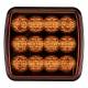 Girofar 12/24V, h36.5, LED, prindere cu magnet, LW0044