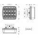 Girofar 12/24V, h36.5, LED, prindere cu magnet, LW0044