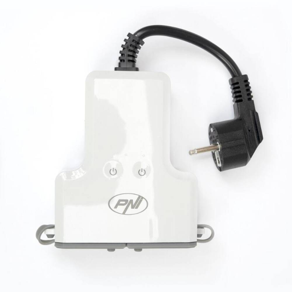 Priza inteligenta dubla de exterior SafeHome WiFi PNI-PT840S