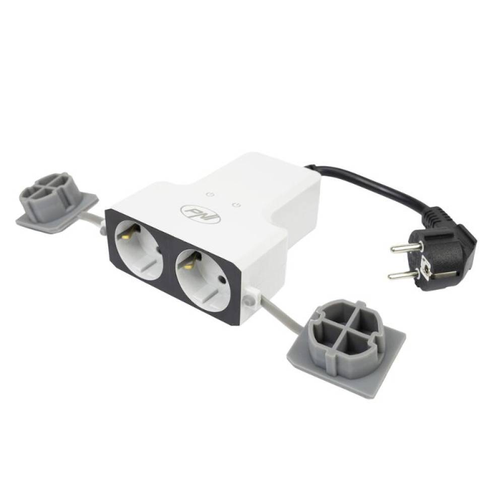 Priza inteligenta dubla de exterior SafeHome WiFi PNI-PT840S