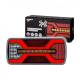 Lampa stop 220x100, 5 functii, LED Neon, 10-30V, cu mers inapoi si catadioptru reflectorizant, mufa 5 pini, stanga-dreapta, X Spider, L2429 TruckLed
