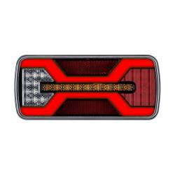 Lampa stop 220x100, 5 functii, LED Neon, 10-30V, cu mers inapoi si catadioptru reflectorizant, mufa 5 pini, stanga-dreapta, X Spider, L2429 TruckLed