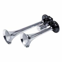 Claxon 12-24V, pe aer, 2 pipe, 30cm, 03617 Amio
