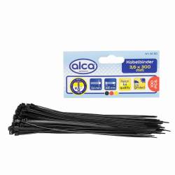 Set 100 coliere plastic 300x3.6mm negre 614.30 Alca