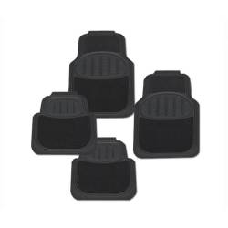 Set 4 covorase auto cauciuc cu mocheta negre 731.20 Heyner  