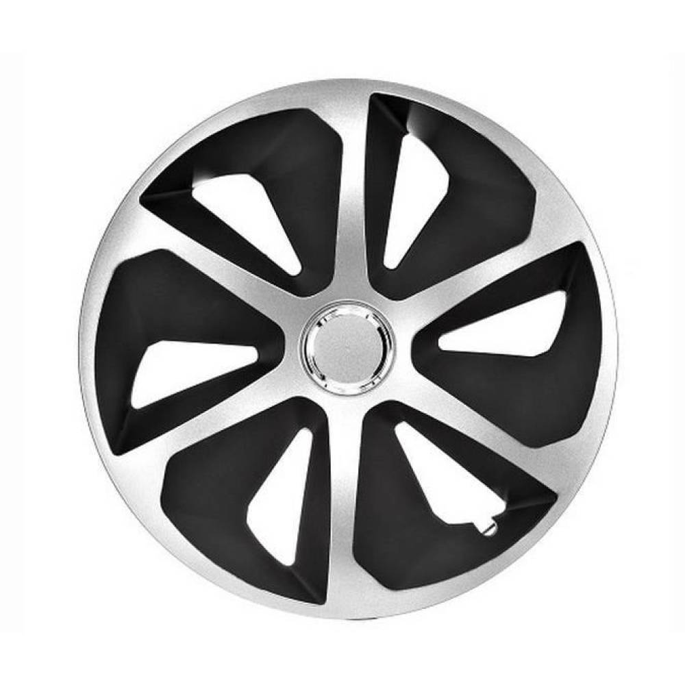 Capace roti 15'' Jestic Roco II cu inel, grafit cu argintiu