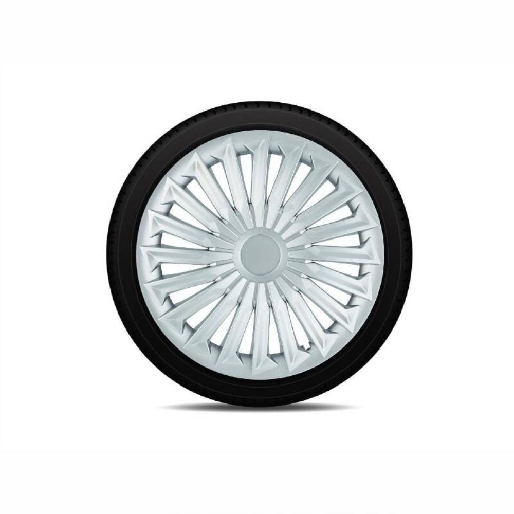 Set 4 capace roti 15inch, Joy, argintiu Jestic