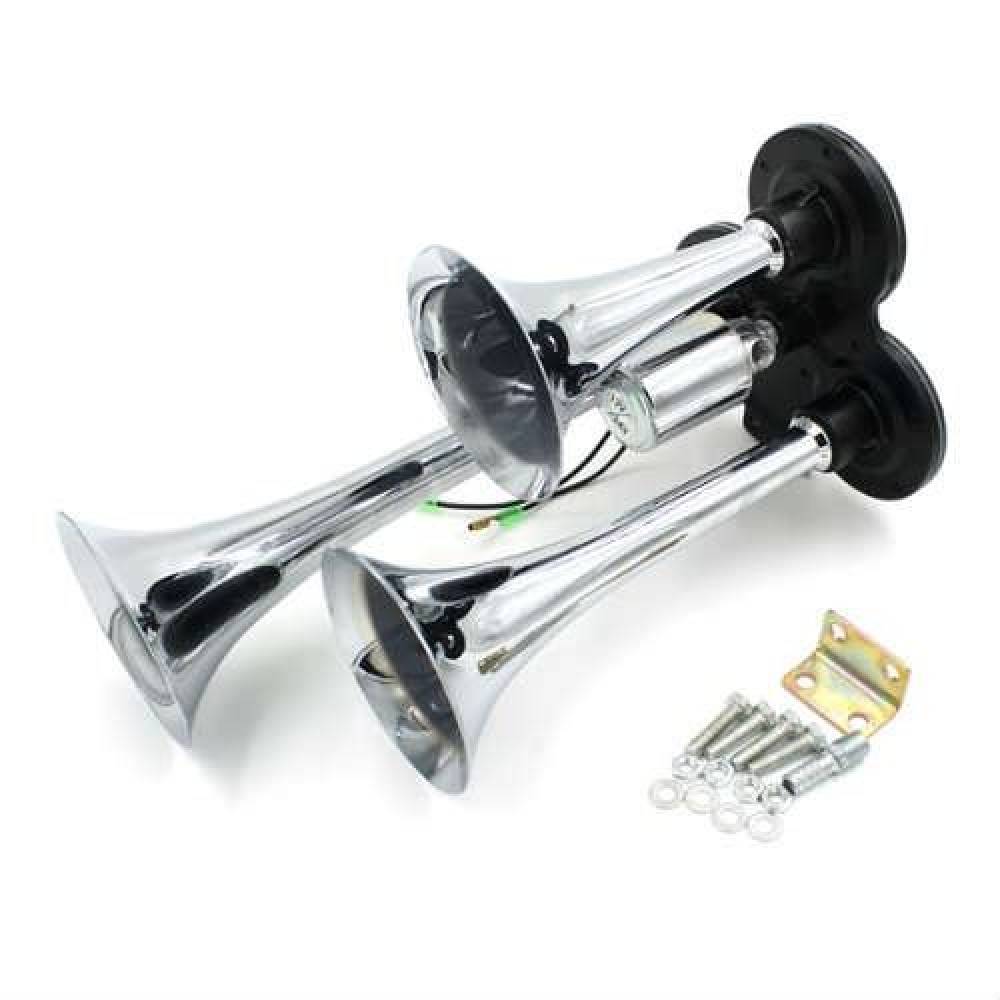 Claxon 12/24V, pe aer, 3 pipe, 31cm BK60104 H.L HornTech
