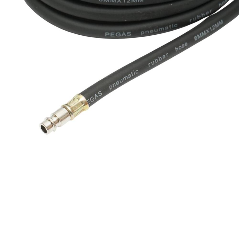 Furtun umflat roti 12m, cauciucat 6/12mm, cu cupla rapida si conector pistol, BKRK72