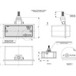 Lampa mers inapoi 1 surub, 116x52, Hor11, LC012 Horpol