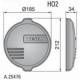 Aparatoare capac proiector rotund fi183 HO2 A.25476 Wesem