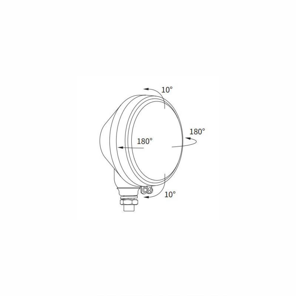 Far tractor rotund plastic, cu bec H4 si pozitie, stanga, dreapta, Ursus 16610 Zelmot Wesem