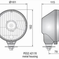Far tractor rotund metal Ursus, cu pozitie, fara bec, H4, 42170 Zelmot Wesem Far tractor rotund metal Ursus, cu pozitie, fara bec, H4, 42170 Zelmot Wesem