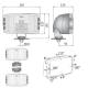 Proiector ceata, 220x123, cu pozitie, 5HP Wesem 22386 