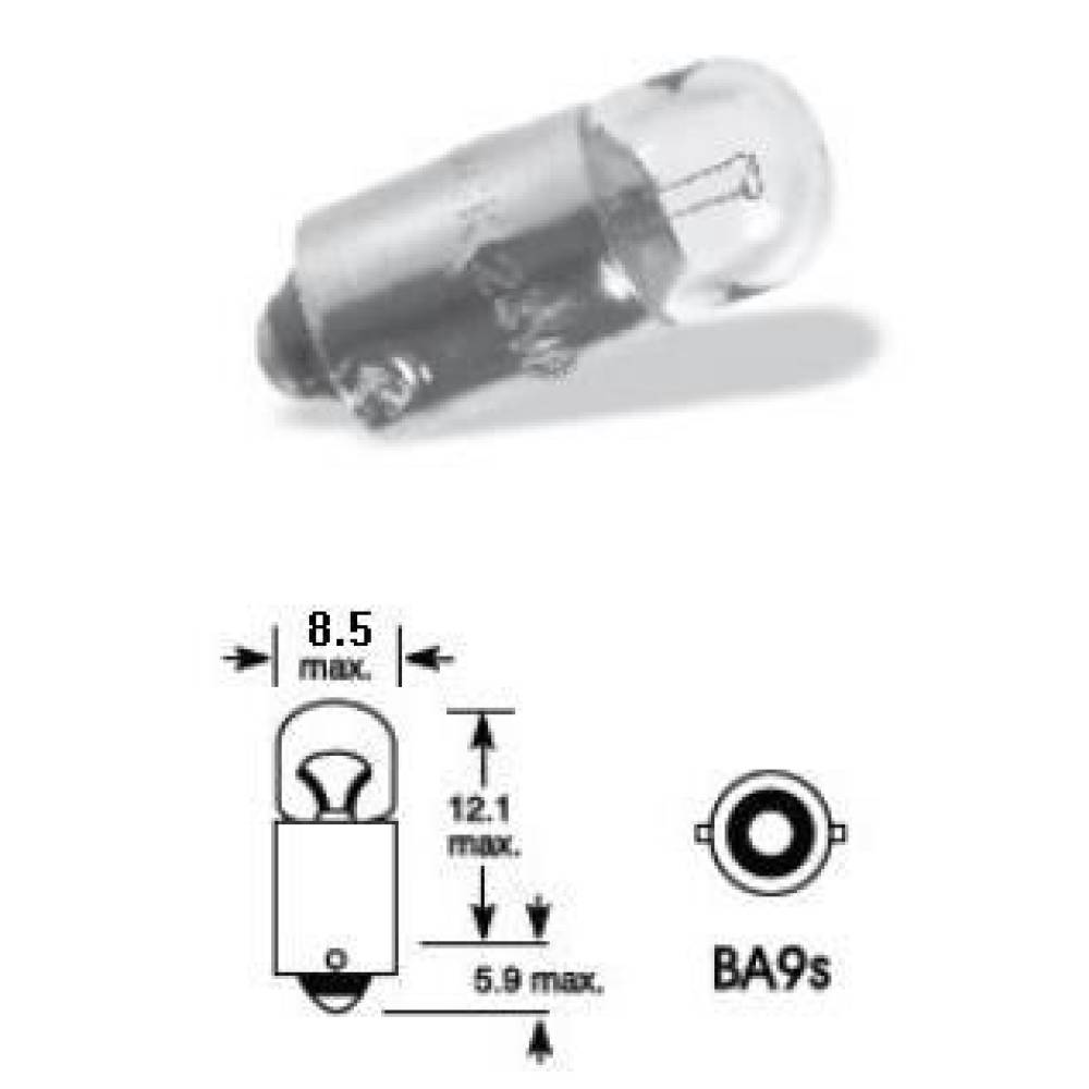Bec bord 12V/4W T4W - T8.5 BA9S 4885 Vecta